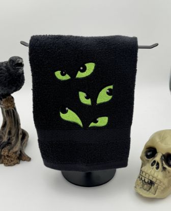 Picture of Embroidered Spooky Eyed Hand Towel