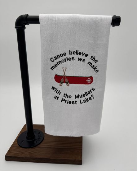 Picture of Custom Embroidered Quote Kitchen Towel